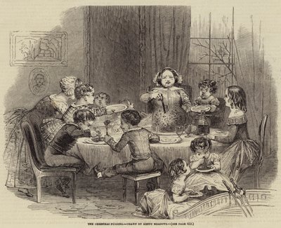 Le Pudding de Noël - Joseph Kenny Meadows